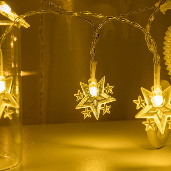 Guirlande solaire L'étoile lumineuse de Noël