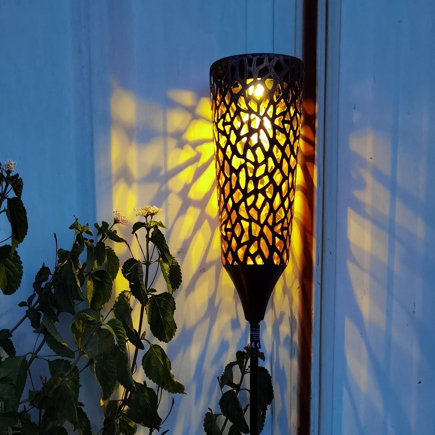 Lampe solaire piquet Lumineuse métal vintage