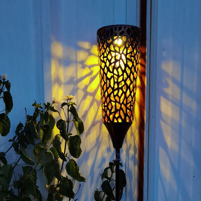 Lampe solaire piquet Lumineuse métal vintage