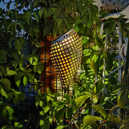 Lampe solaire piquet Lumineuse métal vintage