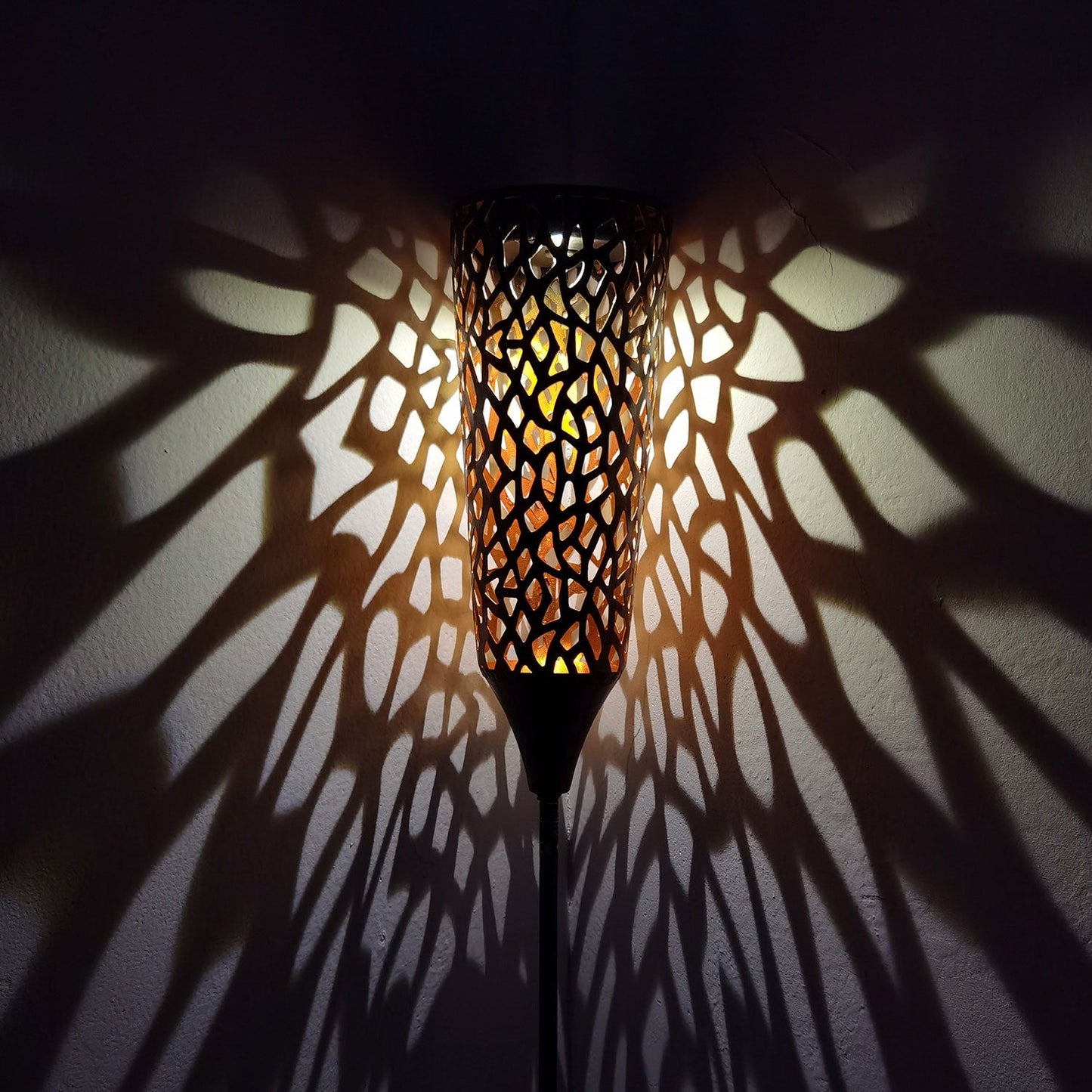 Lampe solaire piquet Lumineuse métal vintage