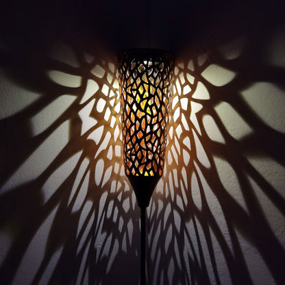 Lampe solaire piquet Lumineuse métal vintage