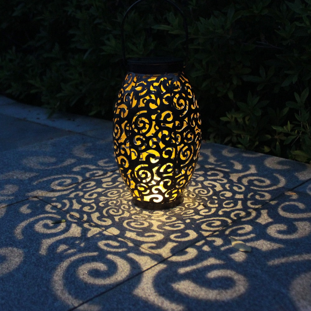 Lanterne solaire métal Rubis lumineux nuageux