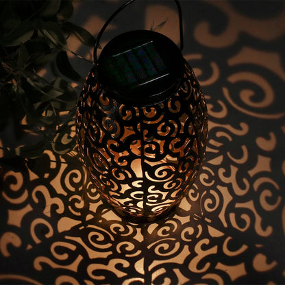Lanterne solaire métal Rubis lumineux nuageux