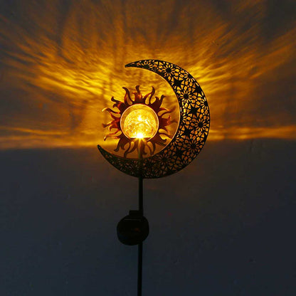 Lampe solaire piquet Boule de soleil lunaire