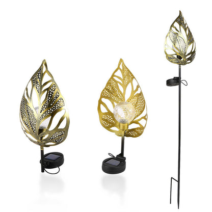 Lampe solaire piquet Feuille métallique