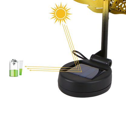 Lampe solaire piquet Feuille métallique