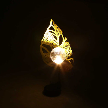 Lampe solaire piquet Feuille métallique