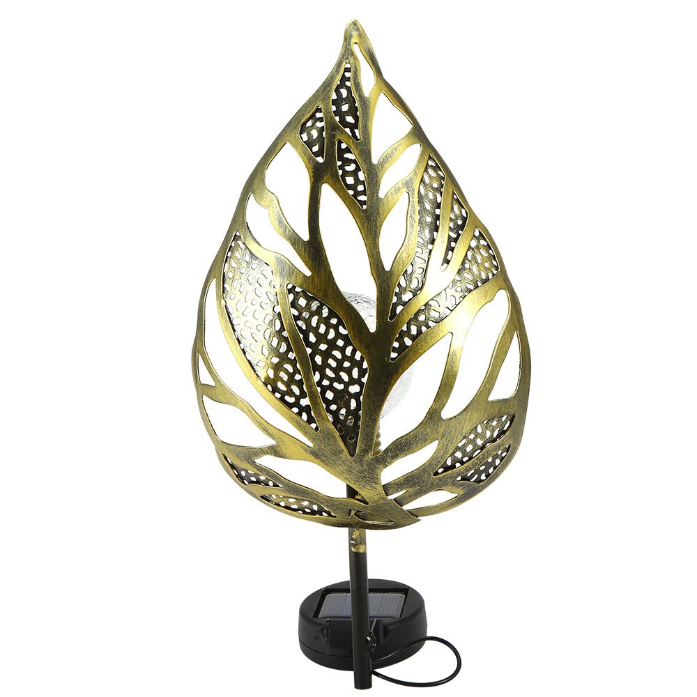 Lampe solaire piquet Feuille métallique