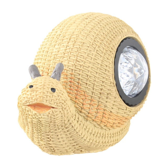 Animaux solaire Escargot lumineux de jardin