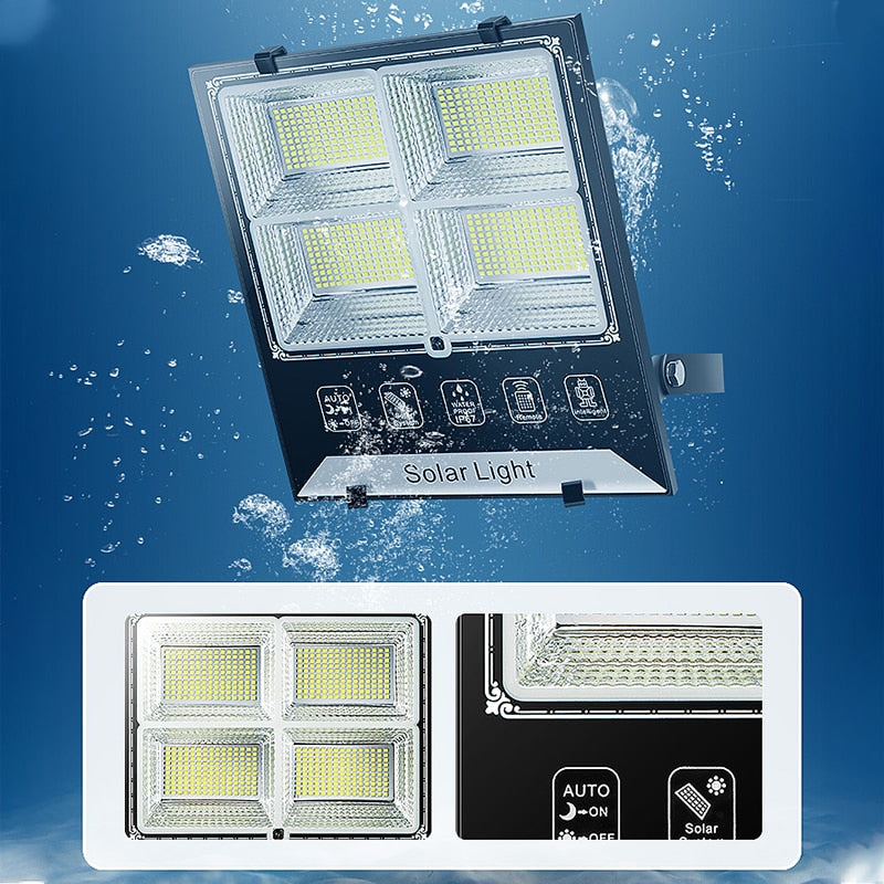 Projecteur solaire Super LED à Quatre cotés 300 Watts (Télécommande)
