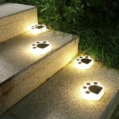 Lampe de sol solaire Patte d'ours
