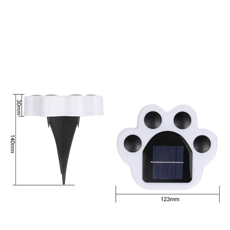 Lampe de sol solaire Patte d'ours