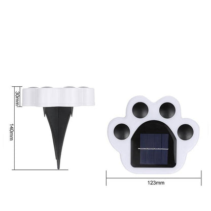 Lampe de sol solaire Patte d'ours