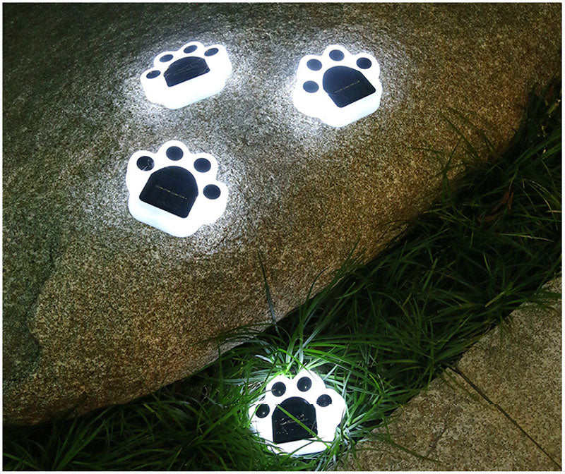 Lampe de sol solaire Patte d'ours