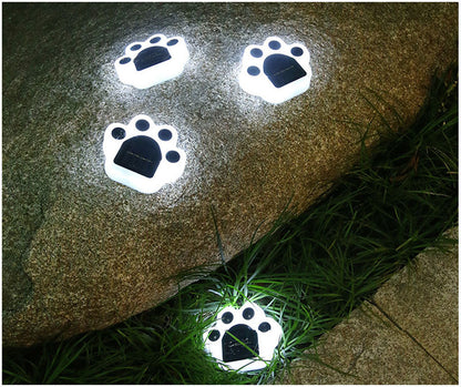 Lampe de sol solaire Patte d'ours