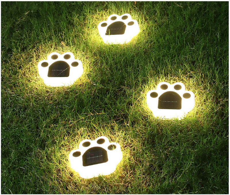 Lampe de sol solaire Patte d'ours
