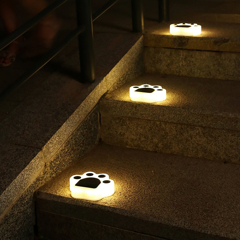 Lampe de sol solaire Patte d'ours