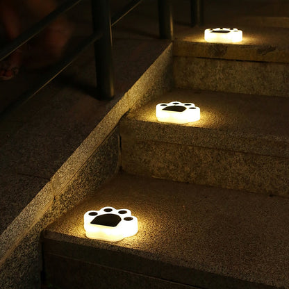 Lampe de sol solaire Patte d'ours