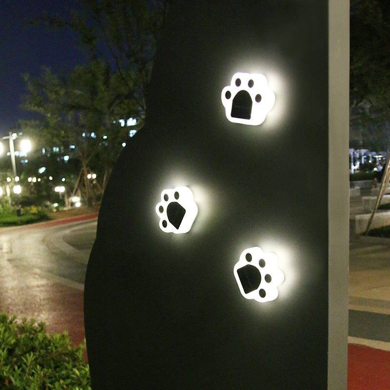 Lampe de sol solaire Patte d'ours