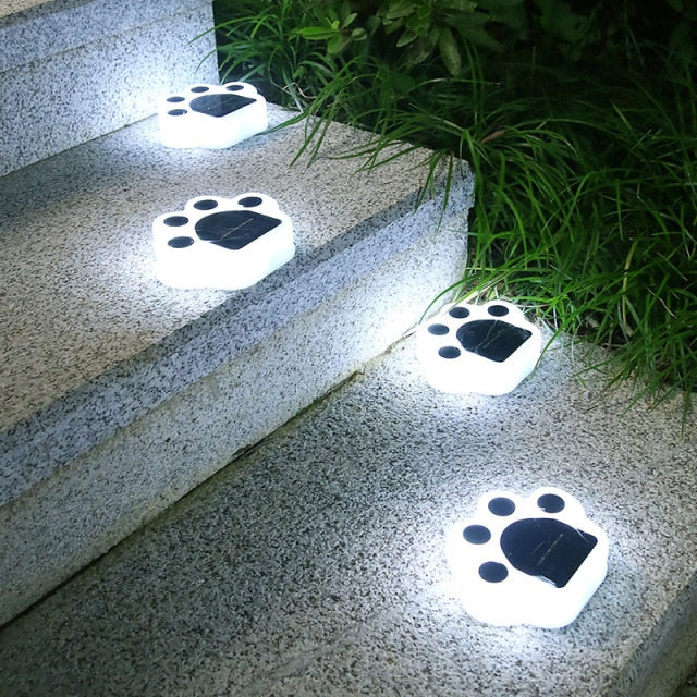 Lampe de sol solaire Patte d'ours