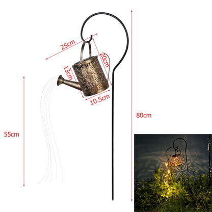 Arrosoir lumineux solaire avec fil de cuivre LED