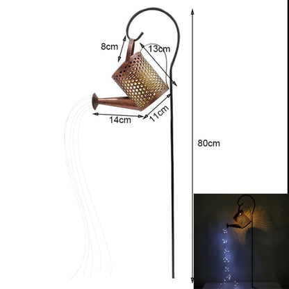 Arrosoir lumineux solaire avec fil de cuivre LED