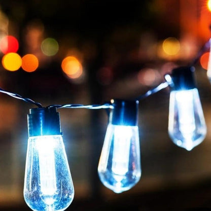 Guirlande solaire Chaîne d'ampoule en lumière