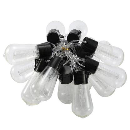 Guirlande solaire Chaîne d'ampoule en lumière