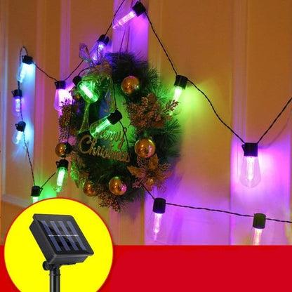 Guirlande solaire Chaîne d'ampoule en lumière