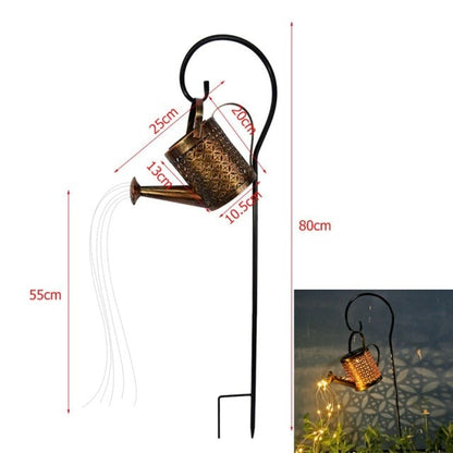 Arrosoir lumineux solaire déco jardin