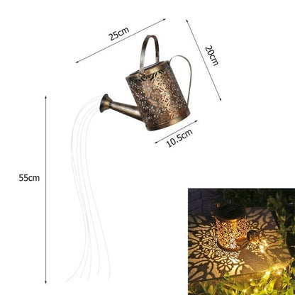 Arrosoir lumineux solaire pour la déco