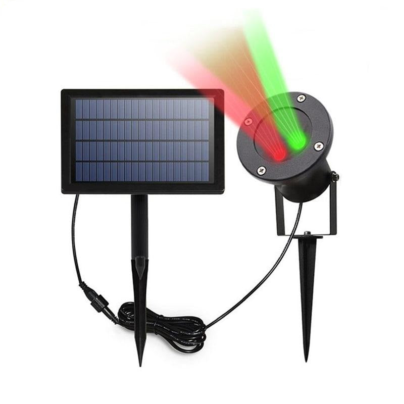 Projecteur Laser solaire en Étoile Clignotante (Rouge/Vert)