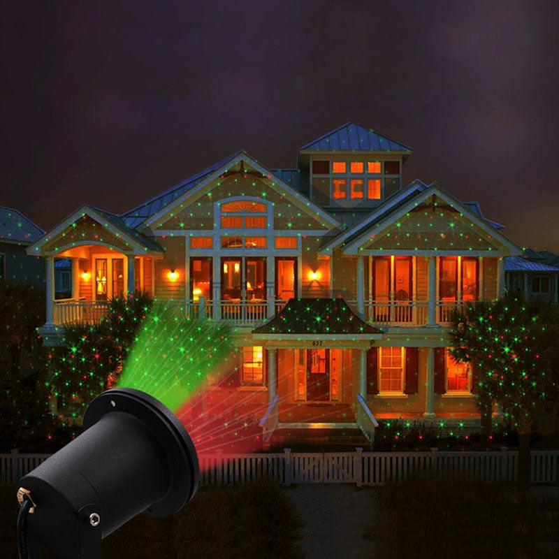 Projecteur Laser solaire en Étoile Clignotante (Rouge/Vert)