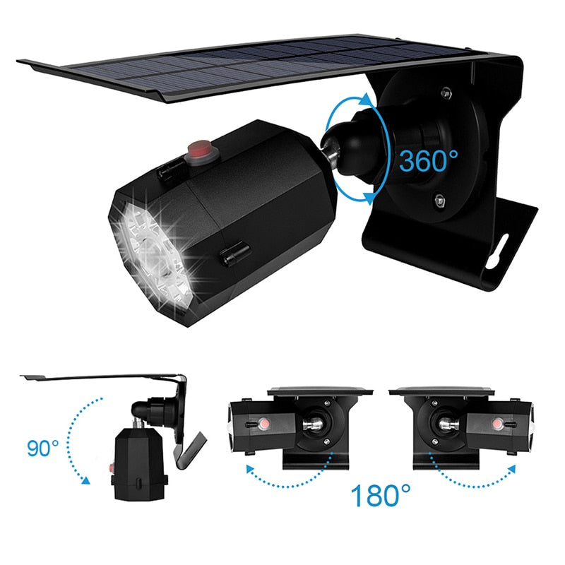 Lampe solaire jardin Projecteur à détection mouvement