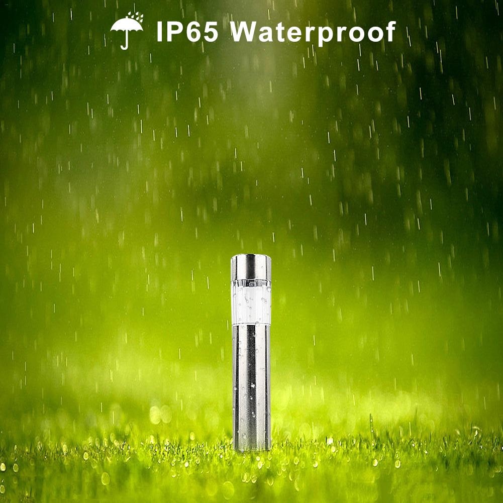 Balise solaire extérieure Piquet Argenté Inox