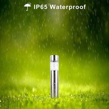 Balise solaire extérieure Piquet Argenté Inox