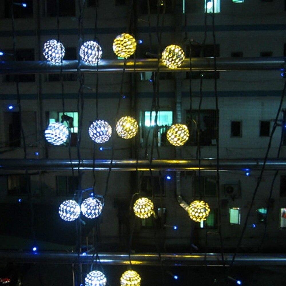 Guirlande solaire Marocaine Lumineuse en Argenté