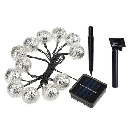 Guirlande solaire Marocaine Lumineuse en Argenté