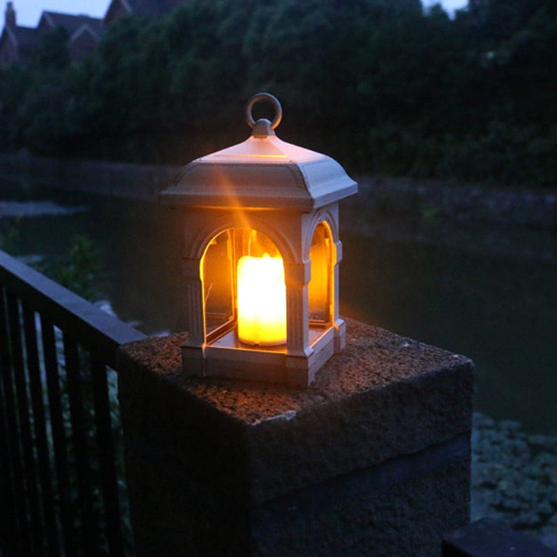 Lanterne Solaire Bougie Vintage