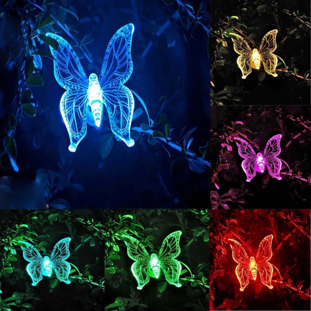 Animaux solaire Papillon de Cristal
