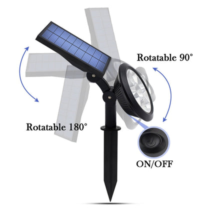 Balise solaire extérieure Spot à Piquet 2en1 (9LED)