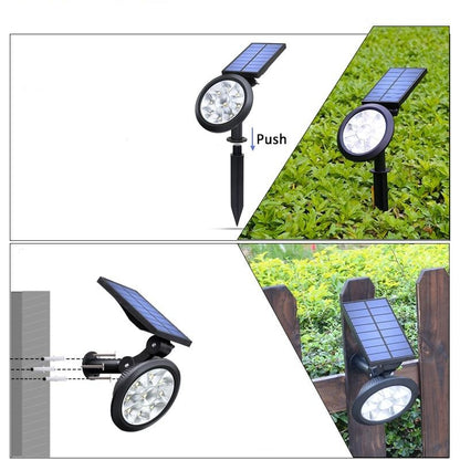 Balise solaire extérieure Spot à Piquet 2en1 (9LED)