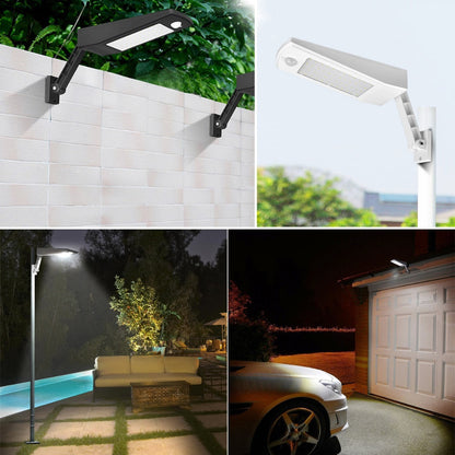Lampadaire Solaire Noir/Blanc 48 LED