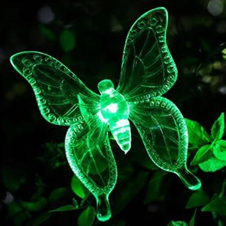 Animaux solaire Papillon de Cristal
