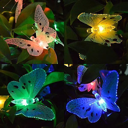 Guirlande solaire Papillon Multi-colore
