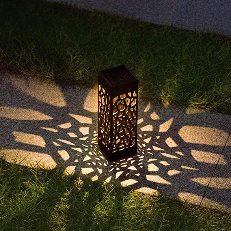 Balise solaire extérieure Lumineuse Noire