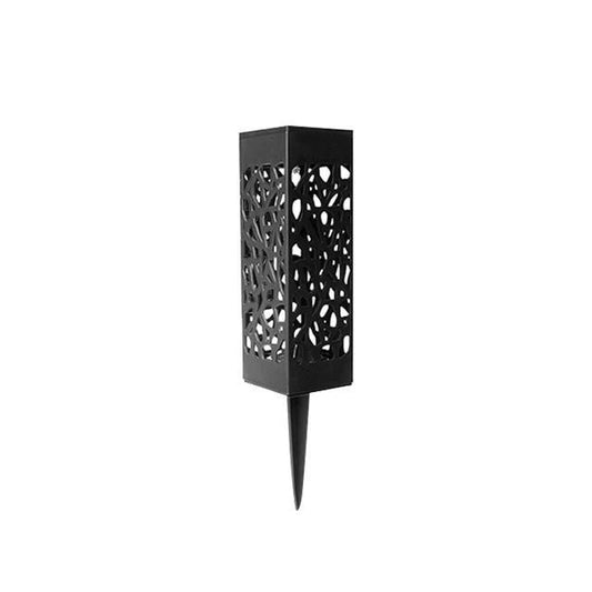Balise solaire extérieure Lumineuse Noire