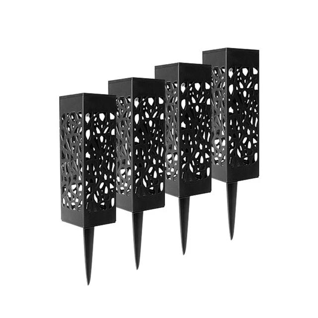 Balise solaire extérieure Lumineuse Noire