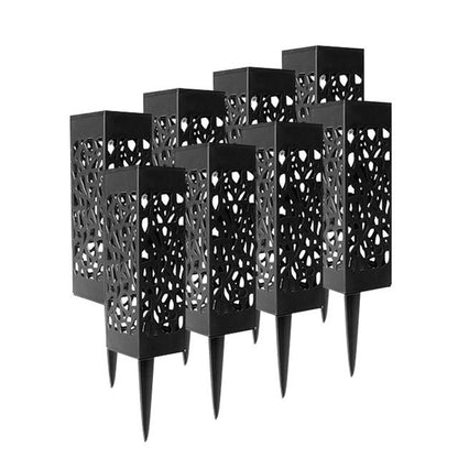 Balise solaire extérieure Lumineuse Noire